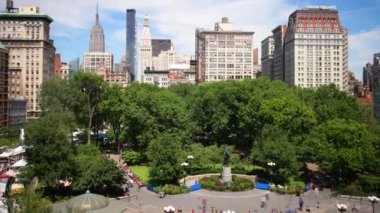 NEW YORK - CIRCA 2014: Yaz Central Park, New York, 4k zaman aşımı 