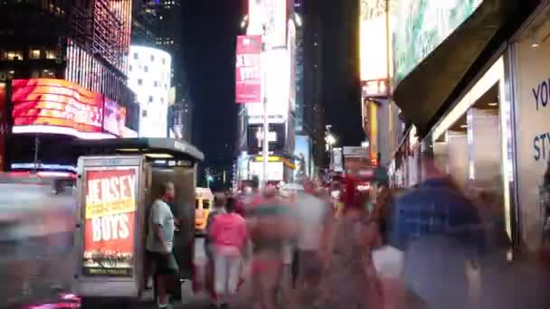 New York City September Keer Vierkante Breedweg Beroemde Wijk Als — Stockvideo