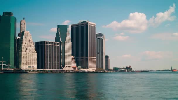 Panorama Manhattanu Timelapse Nowy Jork Usa — Wideo stockowe