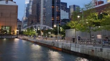 Batı yakası Özgürlük Kulesi 4K zaman ayarlı.