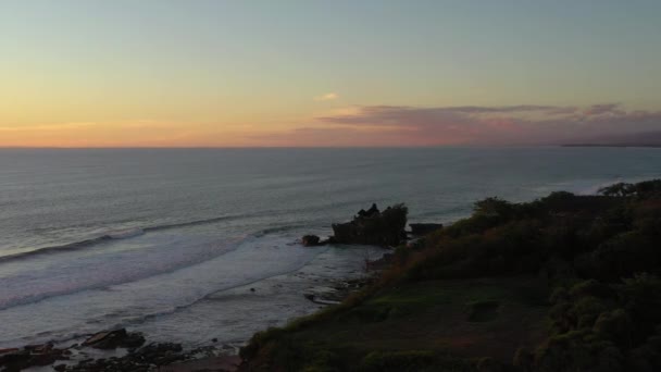 Panorama Aereo Della Famosa Costa Dell Isola Bali Popolare Luogo — Video Stock