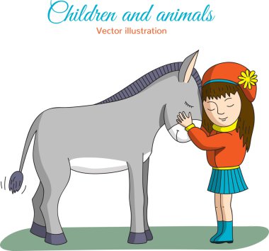 Kız ve eşek.
