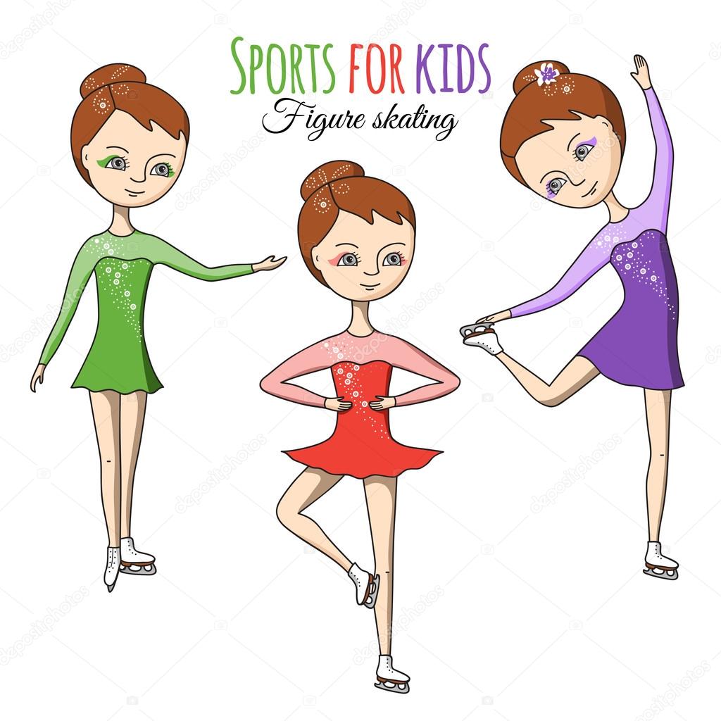 Sports for kids. Figure skating.