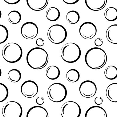 Kabarcıklar geometrik dikişsiz desen 1