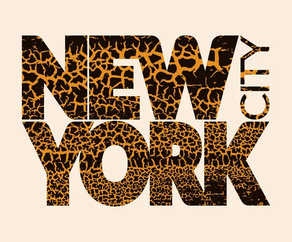 New York şehir tipografi grafik. Craquelure