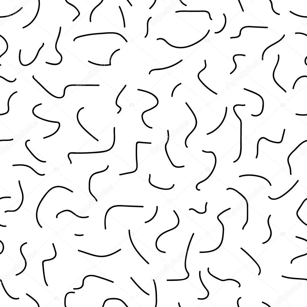 Worm seamless pattern monochrome