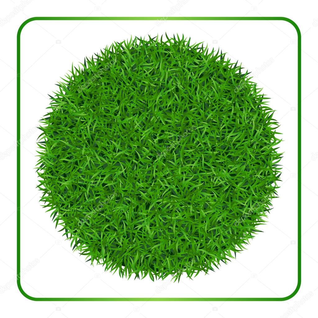 Green grass background  Circle 1