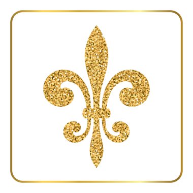 Altın fleur-de-lis heraldic amblemi 3