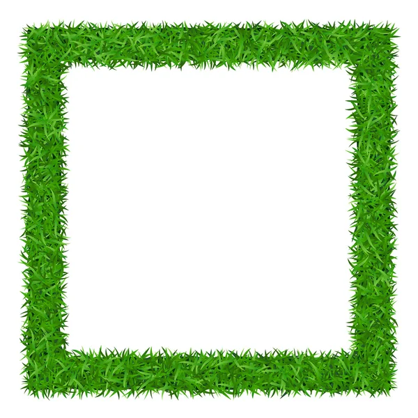 Herbe verte Cadre carré avec espace de copie 1 — Image vectorielle