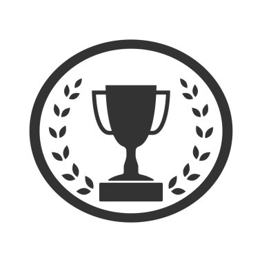 Trophy cup with Laurel wreath icon 4