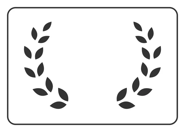 Laurel wreath icon border 16 — Wektor stockowy