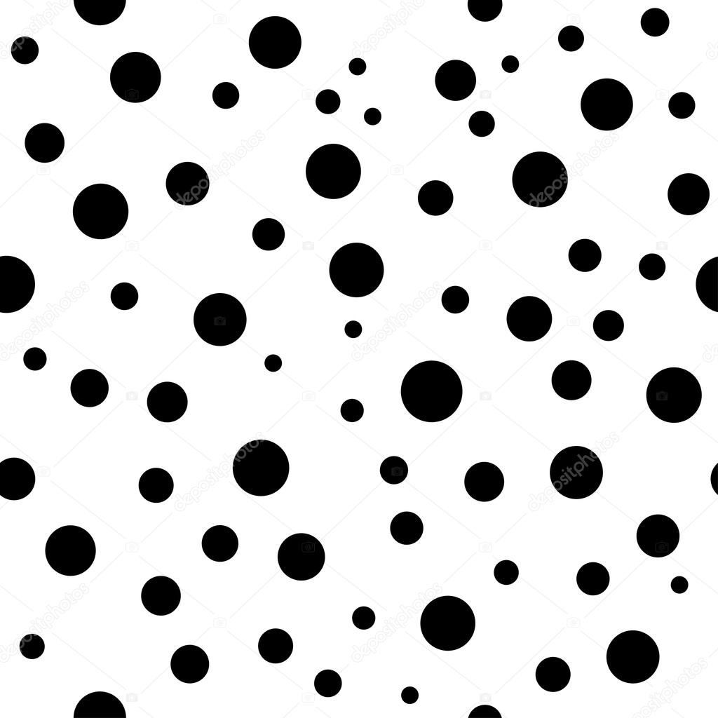  Polka  dots  seamless pattern chaotic 1  Stock Vector 
