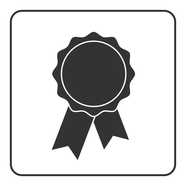 Auszeichnung Medaille Symbol grau 1 — Stockvektor