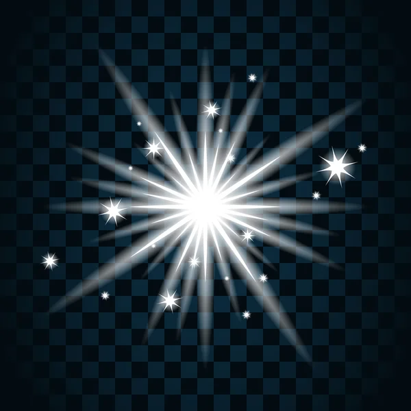 Glans ster sparkle pictogram 11a — Stockvector