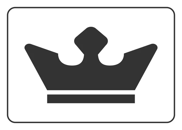 Krone Ikone flach 3 — Stockvektor