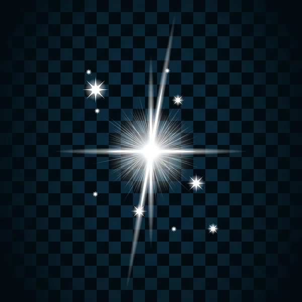 Brillo estrella brillante icono 19 — Vector de stock
