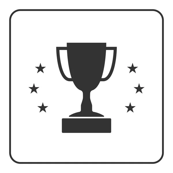 Trophy cup with stars icon 3 — 图库矢量图片