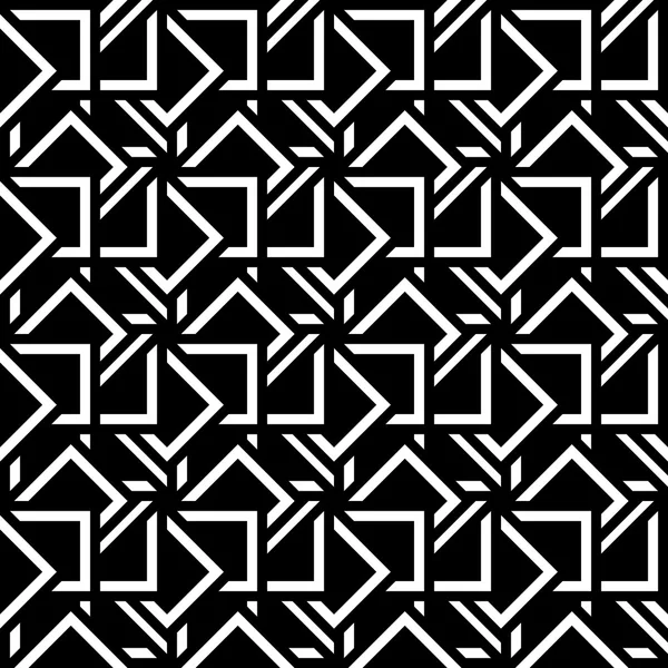 Абстрактная бесшовная модель черно-белая мозаика — стоковый вектор