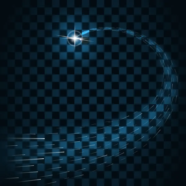 Estrella estalla rastro brilla aislado fondo transparente — Archivo Imágenes Vectoriales