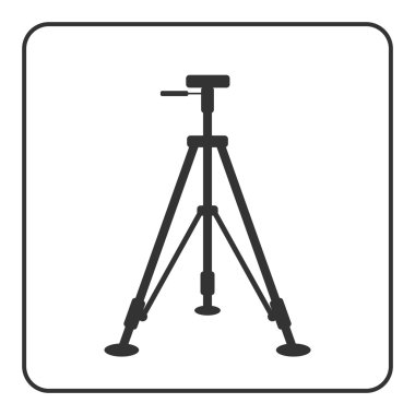 Tripod simgesini işaret modern ekipman