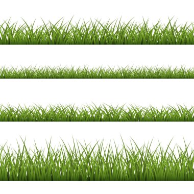 Yeşil çim dikişsiz desen hattı