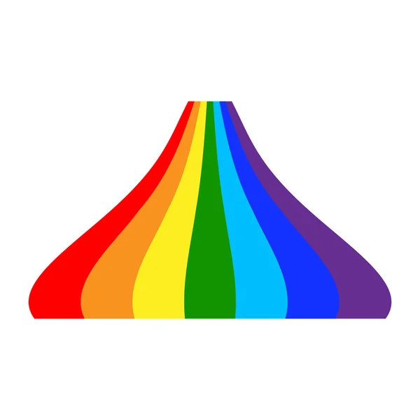 Rainbow icon cartoon 5 — ストックベクタ