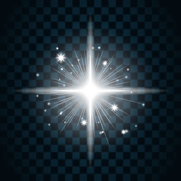 Glans ster sparkle pictogram 20a — Stockvector