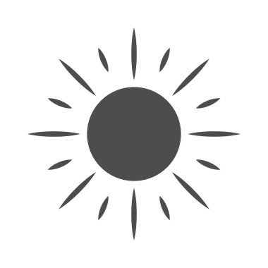 Güneş simgesi Sembol gündoğumu izole