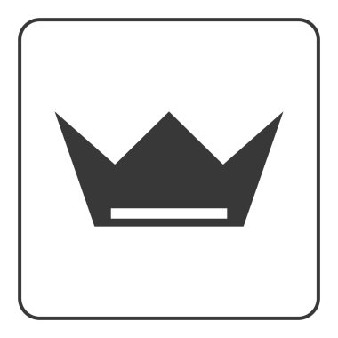 Taç simgesi düz işareti