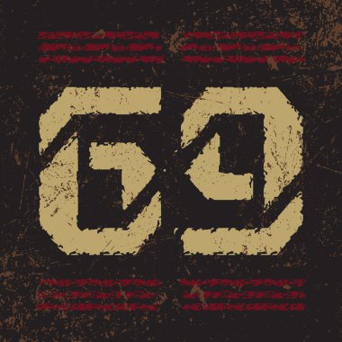 Kırmızı çizgili t shirt tipografi grafik