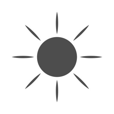 Güneş simgesi Işık güneş ışınları Gri 