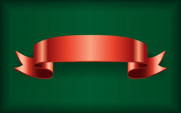 Rotes Band grün — Stockvektor