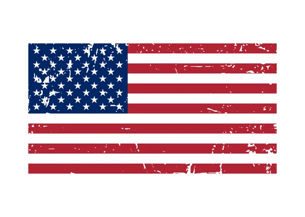 Bandeira EUA assinar Grunge. Símbolo nacional —  Vetores de Stock
