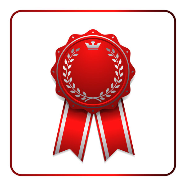 Ribbon award icon red