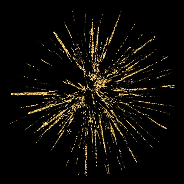 Σπασμένη γυάλινη τρύπα γκραντζ υφή χρυσό μαύρο — Διανυσματικό Αρχείο