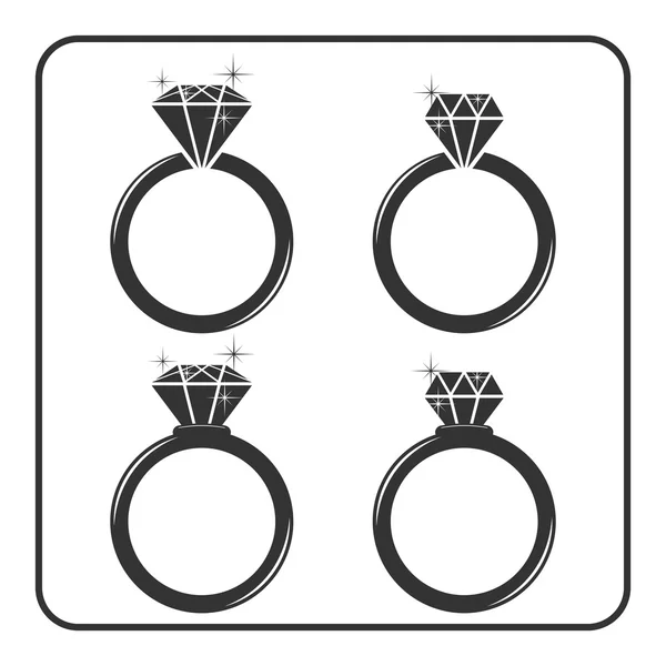 Black Diamond Engagement Ring Icon Isolated On Transparent Background.  Vector Royalty Free SVG, Cliparts, Vectors, and Stock Illustration. Image  174781428.