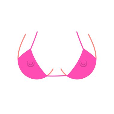 Seksi büstü siluet izole