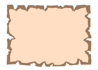 Parşömen eski kağıt boş çizgi film afiş