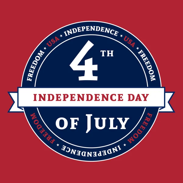 Αμερικανικό σύμβολο 4η Ιουλίου διακοπών ημέρα της ανεξαρτησίας — Διανυσματικό Αρχείο