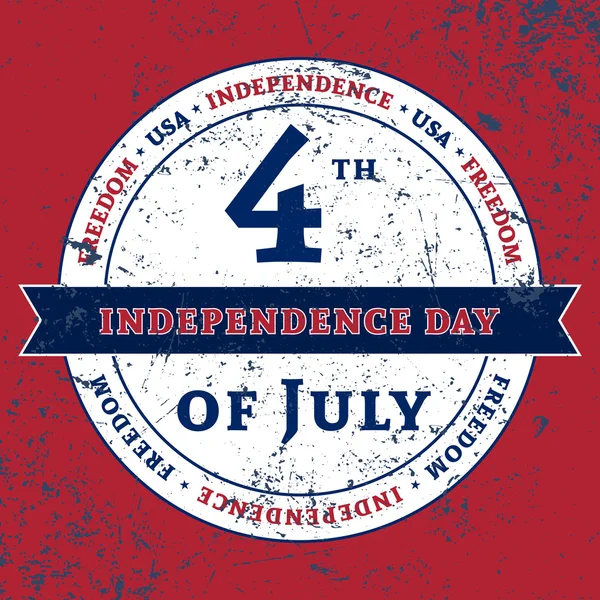 Σύμβολο 4η Ιουλίου διακοπών εορτασμού ημέρας της ανεξαρτησίας — Διανυσματικό Αρχείο