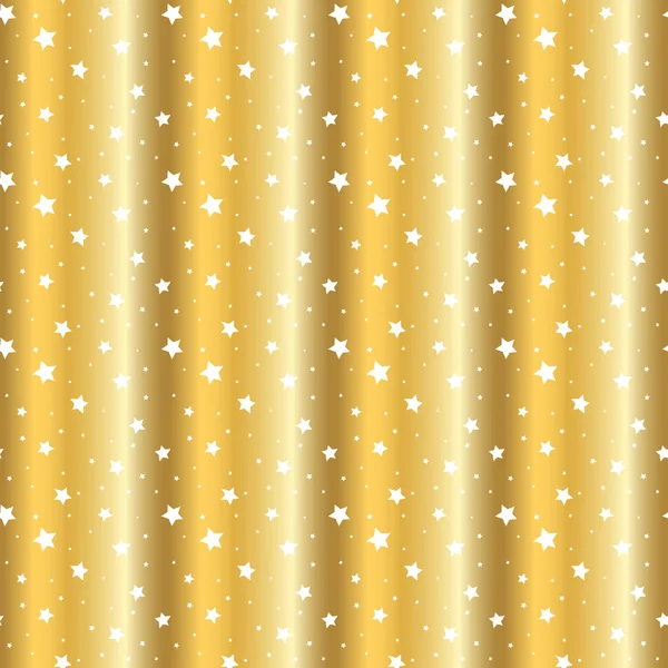 Estrelas ouro fundo desenhos animados branco — Vetor de Stock