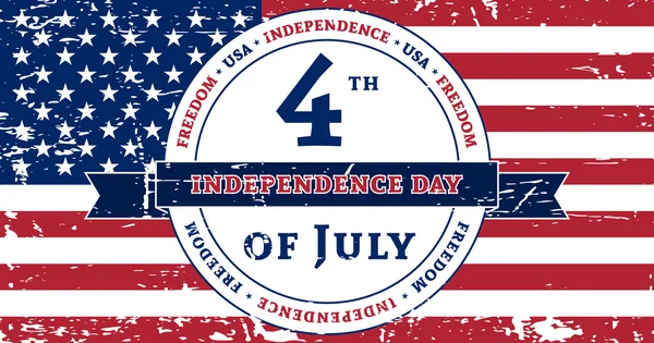 Αμερικανική 4η Ιουλίου ημέρα ανεξαρτησίας — Διανυσματικό Αρχείο