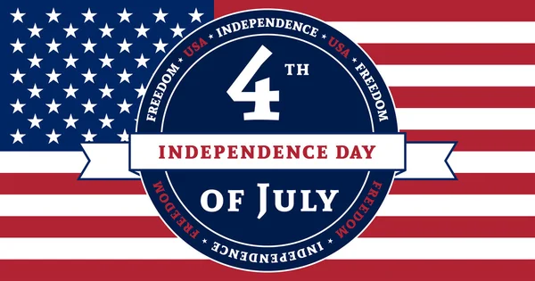 Σύμβολο αμερικανική Ημέρα ανεξαρτησίας γιορτή σημαία — Διανυσματικό Αρχείο