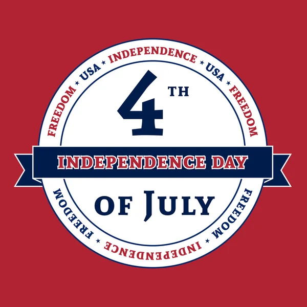 Fiesta del 4 de julio de América Día de la Independencia — Vector de stock