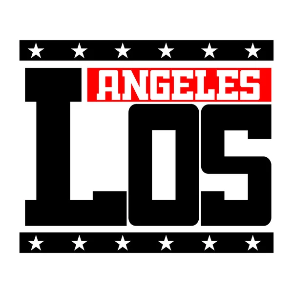 Camiseta Los Angeles California — Vector de stock