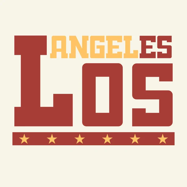 T-shirt California di Los Angeles — Vettoriale Stock