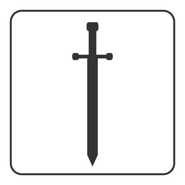 Sinal de espada medieval isolado —  Vetores de Stock