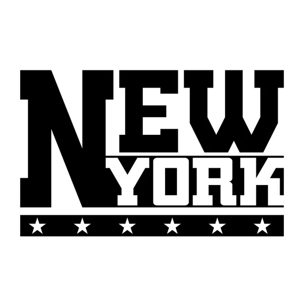 T shirt typografie grafika New York — Stockový vektor