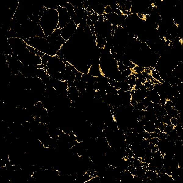 Grunge mármol textura oro negro — Archivo Imágenes Vectoriales