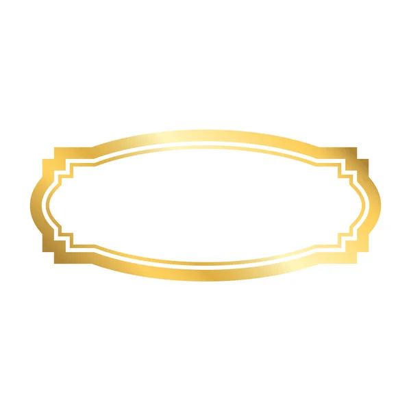 ゴールド フレーム。美しい黄金デザイン — ストックベクタ